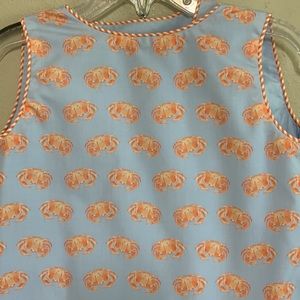 The Yellow Lamb Blue Crab Wrap Dress 3T 🦀 HOST PICK 🎉🎉🎉